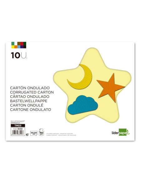 Bloc trabajos manuales liderpapel carton...