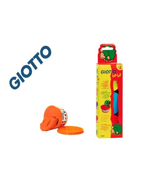 Pasta para modelar giotto bebe pack 3 colores...