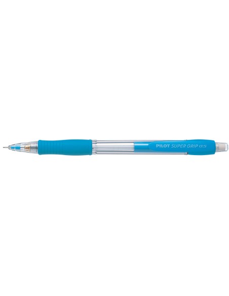 Portaminas pilot super grip celeste 0,5 mm sujecion de caucho