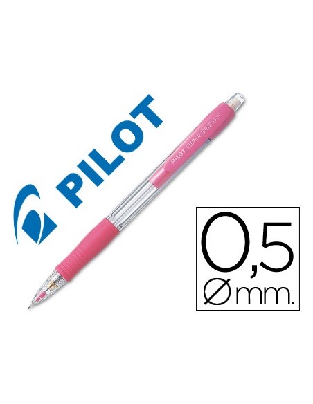Portaminas pilot super grip rosa 0,5 mm...