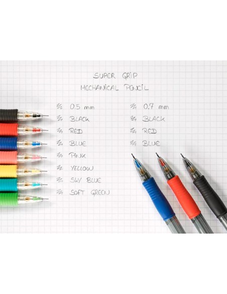 Portaminas pilot super grip negro 0,5 mm...