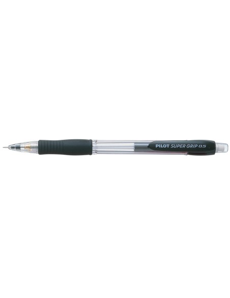 Portaminas pilot super grip negro 0,5 mm sujecion de caucho