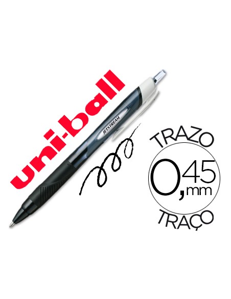 Boligrafo uni-ball jet stream sport sxn-150 tinta hibrida negro