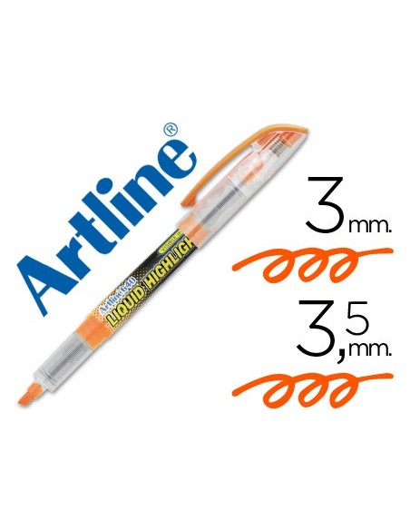 Rotulador artline fluorescente ek-640 naranja...