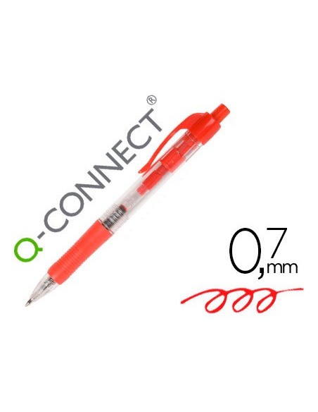 Boligrafo q-connect retractil con sujecion de...