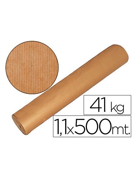 Papel kraft marron bobina 1,10 mt x 500 mt...