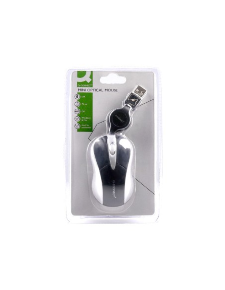 Raton q-connect mini optico 800 dpi retractil...
