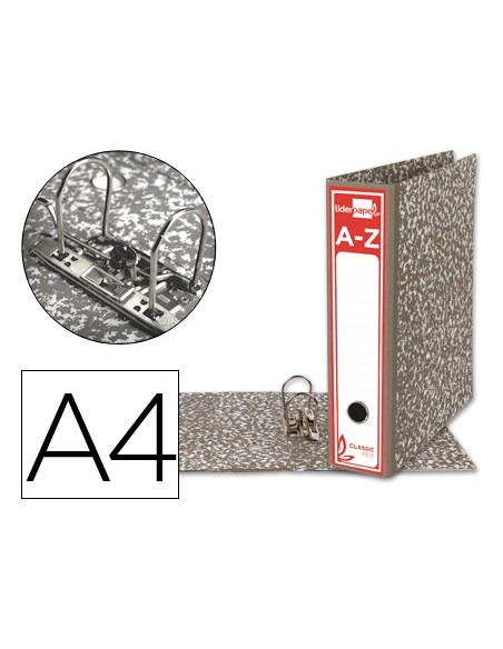 Archivador de palanca liderpapel a4 classic red...