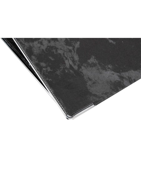 Archivador de palanca liderpapel cuarto classic blue sin rado lomo 80mm negro compresor metalico