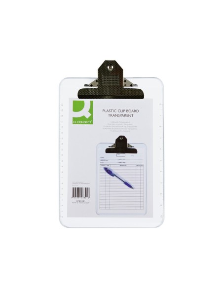 Portanotas q-connect plastico transparente din...