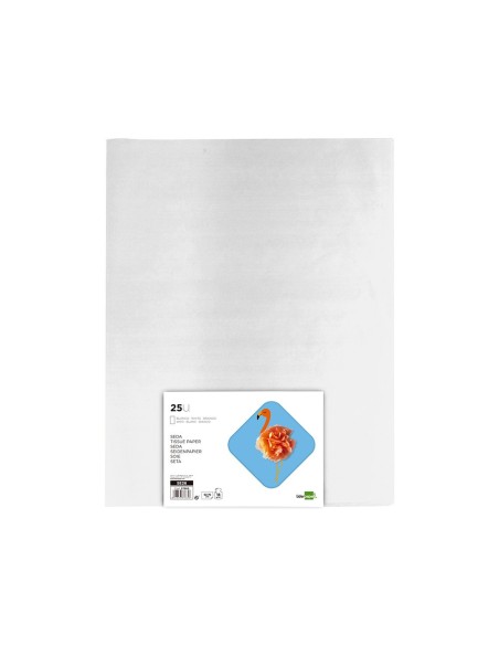 Papel seda liderpapel blanco 52x76 cm 18 gr...