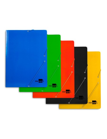 Carpeta liderpapel gomas folio 3 solapas carton...