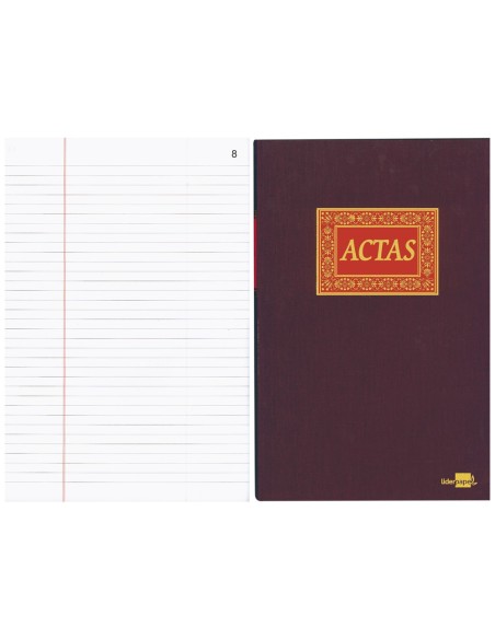 Libro liderpapel folio 100 hojas actas