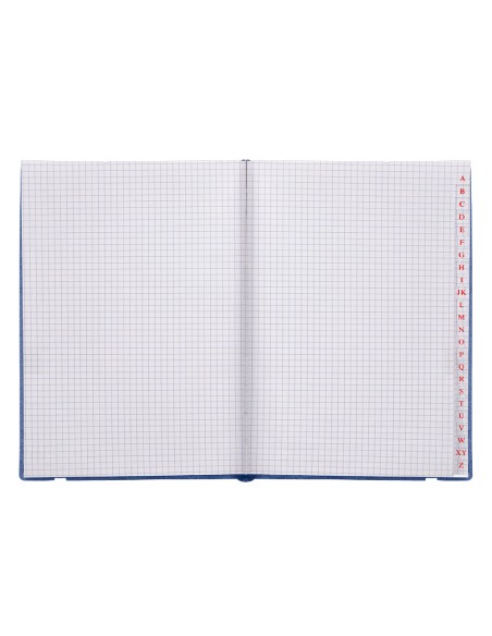 Libreta indice liderpapel similpiel a6 120 hojas 70g/m2 color azul