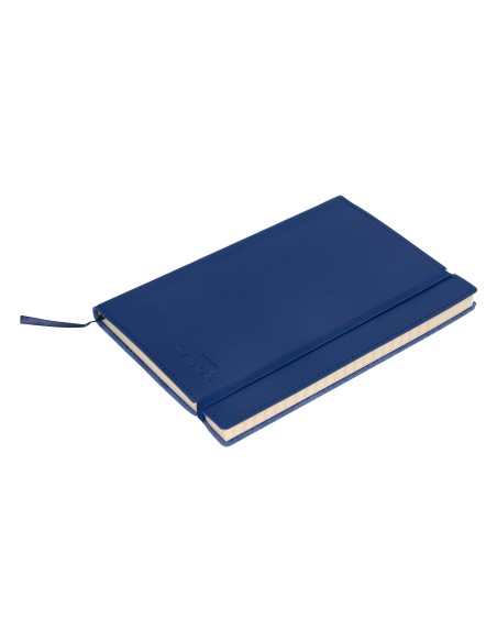 Libreta indice liderpapel similpiel a6 120 hojas 70g/m2 color azul