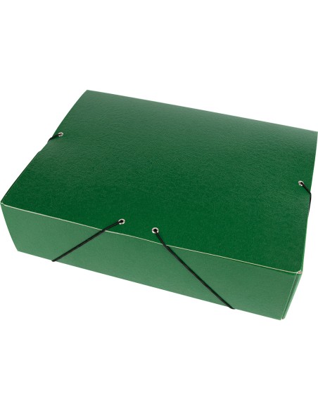 Carpeta proyectos liderpapel folio lomo 90mm carton gofrado verde