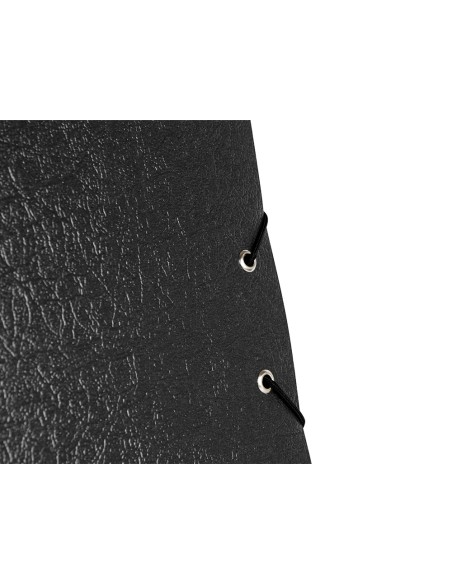 Carpeta proyectos liderpapel folio lomo 90mm carton gofrado negra
