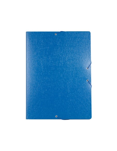 Carpeta proyectos liderpapel folio lomo 30mm carton gofrado azul
