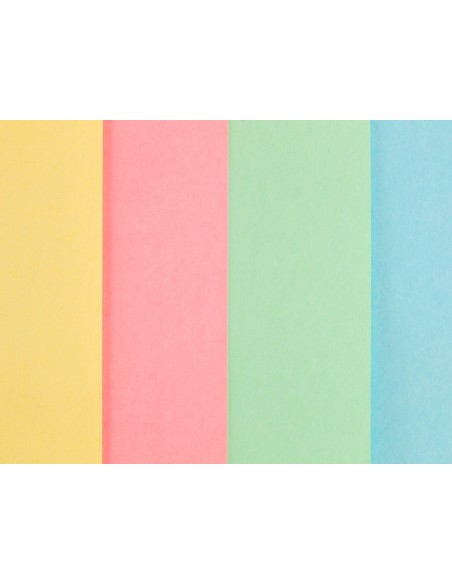Cartulina liderpapel a4 180g/m2 4 colores surtidos paquete de 100 hojas