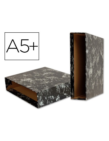 Caja archivador liderpapel classic blue cuarto negra