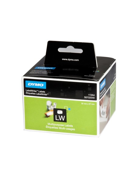 Etiqueta adhesiva dymo 11354 -tamaño 57x32 mm para impresora 400 1000 etiquetas uso multifuncion