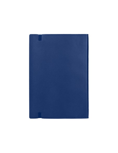 Libreta liderpapel simil piel a6 120 hojas 70g/m2 horizontal sin margen azul