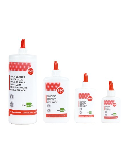 Pegamento cola blanca lavable liderpapel bote de 56 ml