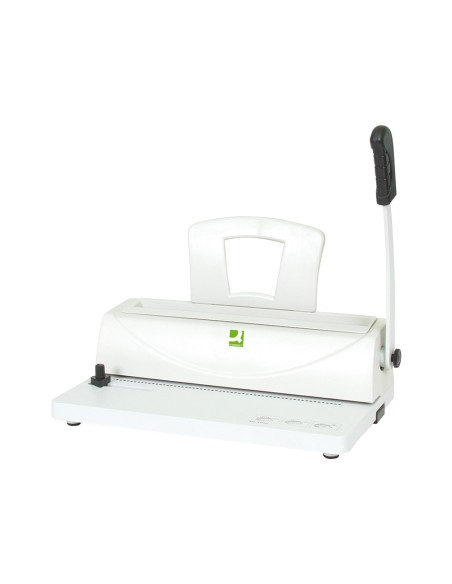 Encuadernadora para espiral q-connect perfora 10 hojas tamaño a4 encuaderna hasta 450 hojas paso 5:1
