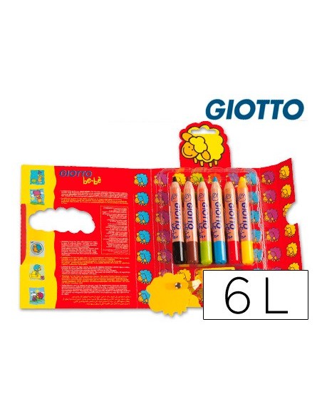 Lapices de colores giotto super bebe caja de 6...