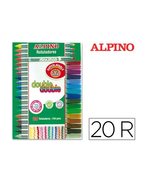 Rotulador alpino double double punta gruesa y...