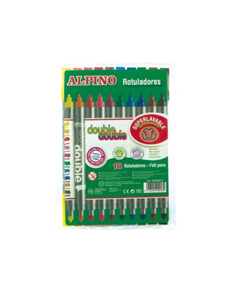 Rotulador alpino double double punta gruesa y...