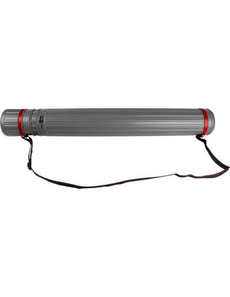 Portaplanos plastico liderpapel diametro 9 cm extensible hasta 125 cm gris