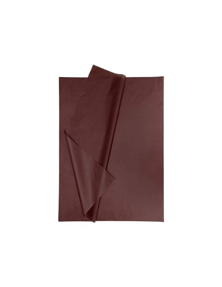 Papel seda liderpapel 52x76cm 18g/m2 bolsa de 5 hojas marron