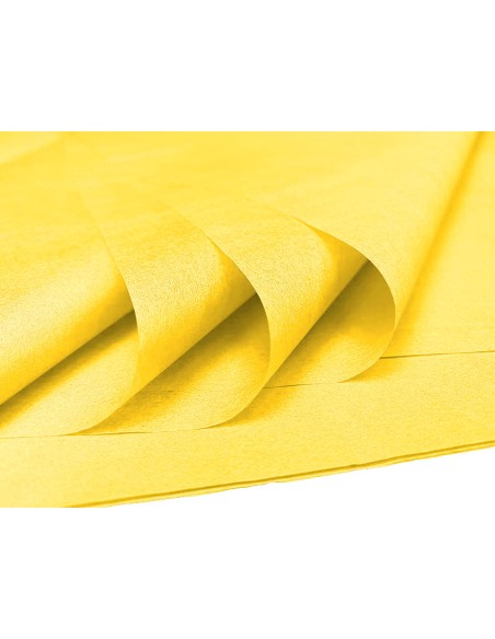 Papel seda liderpapel 52x76cm 18g/m2 bolsa de 5 hojas amarillo