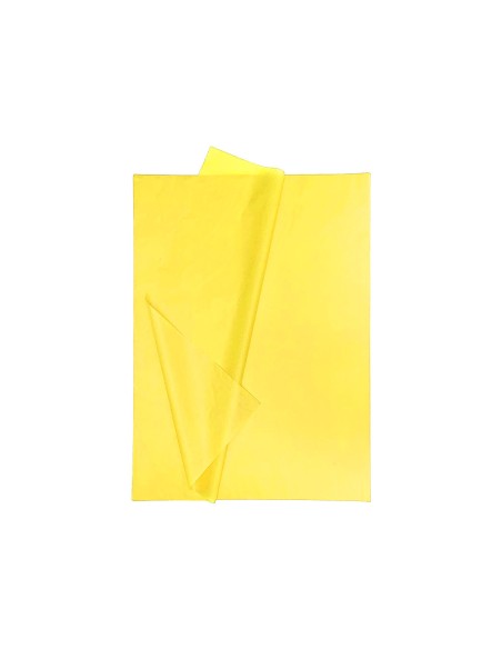 Papel seda liderpapel 52x76cm 18g/m2 bolsa de 5 hojas amarillo