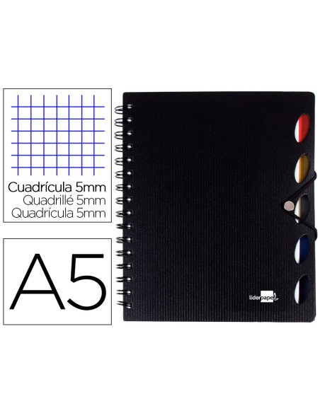 Cuaderno espiral liderpapel a5 micro executive...