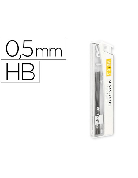 Minas liderpapel grafito 0,5 mm hb tubo de 12...