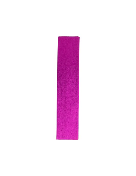 Papel crespon liderpapel 50 cm x 2.5m metalizado rosa