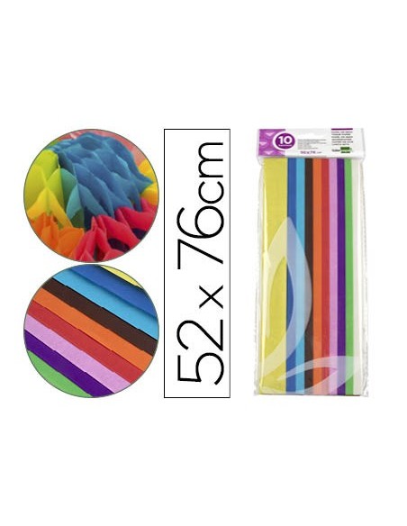 Papel seda liderpapel 52x76cm 18g/m2 bolsa de...
