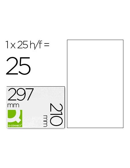 Etiqueta adhesiva q-connect kf00228 -tamaño din...