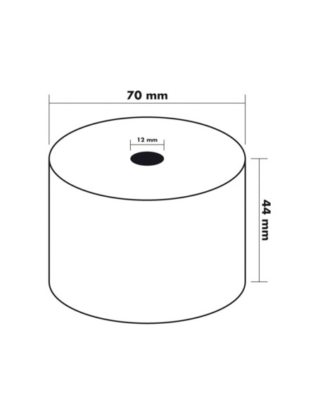 Rollo sumadora termico q-connect 44 mm ancho x...
