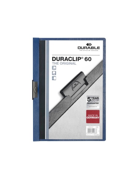 Carpeta duraclip dossier pinza lateral azul...