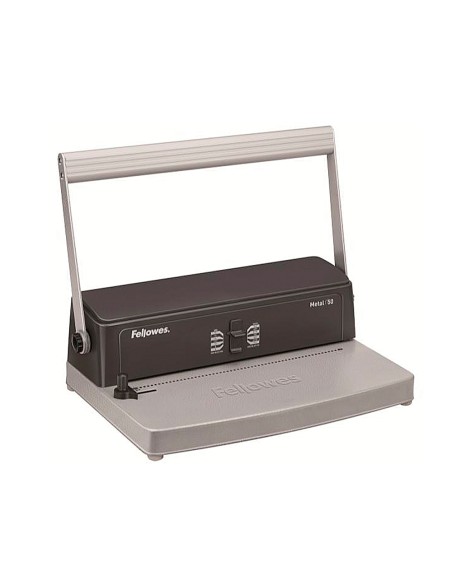 Encuadernadora para espiral metalica fellowes esp 50 perfora 12 hojas tamaño a4 encuaderna hasta 450 hojas