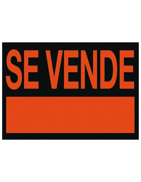 Cartel plastico archivo 2000 \"se vende\" rojo...
