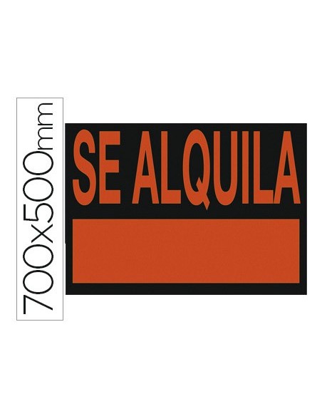 Cartel plastico archivo 2000 \"se alquila\"...