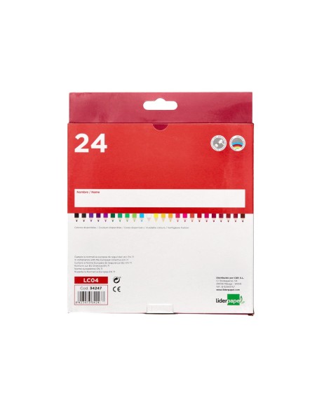Lapices de colores liderpapel caja de 24...