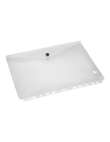 Carpeta liderpapel dossier broche 36664 polipropileno din a4 pack de 5 incolora transparente multitaladro