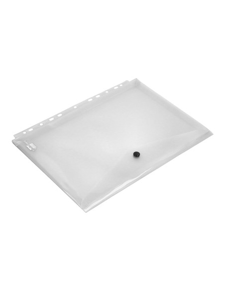 Carpeta liderpapel dossier broche 36664 polipropileno din a4 pack de 5 incolora transparente multitaladro