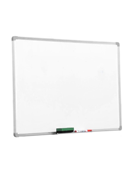 Pizarra blanca q-connect laminada marco de...