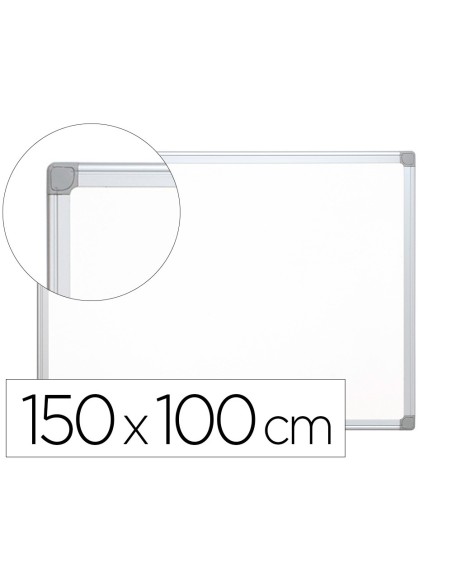 Pizarra blanca q-connect laminada marco de...